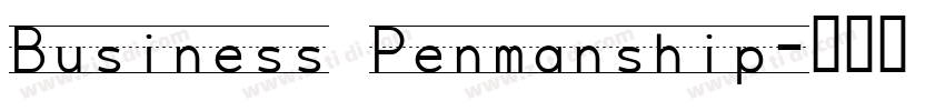Business Penmanship字体转换